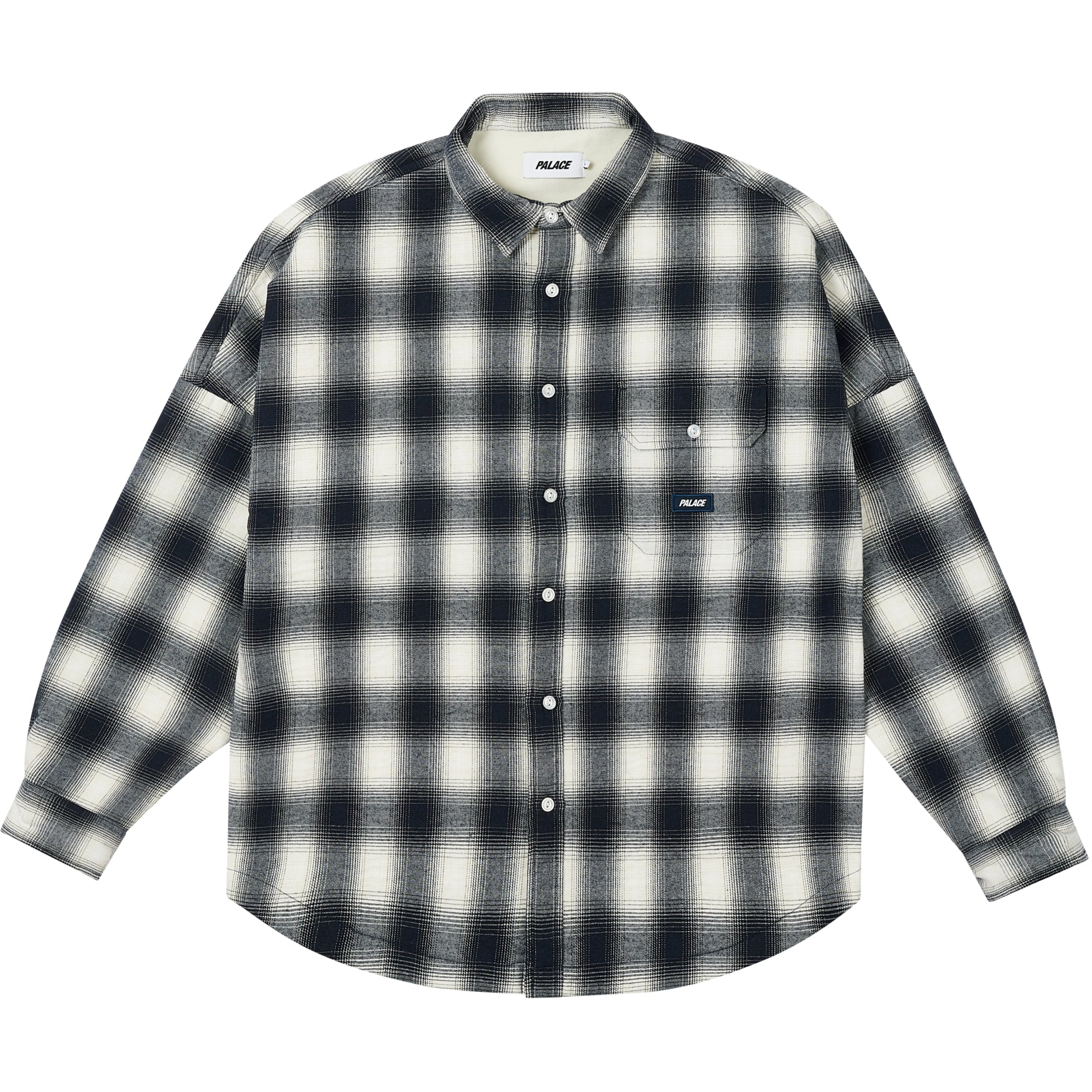 Thumbnail OMBRE FLANNEL SHIRT NAVY one color