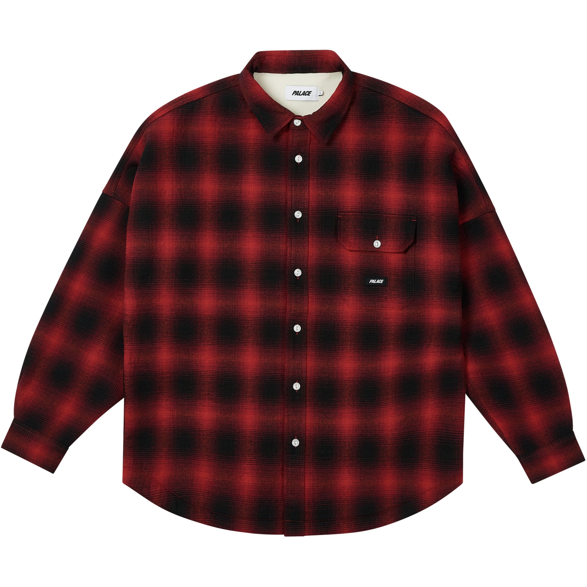 Thumbnail OMBRE FLANNEL SHIRT RED one color