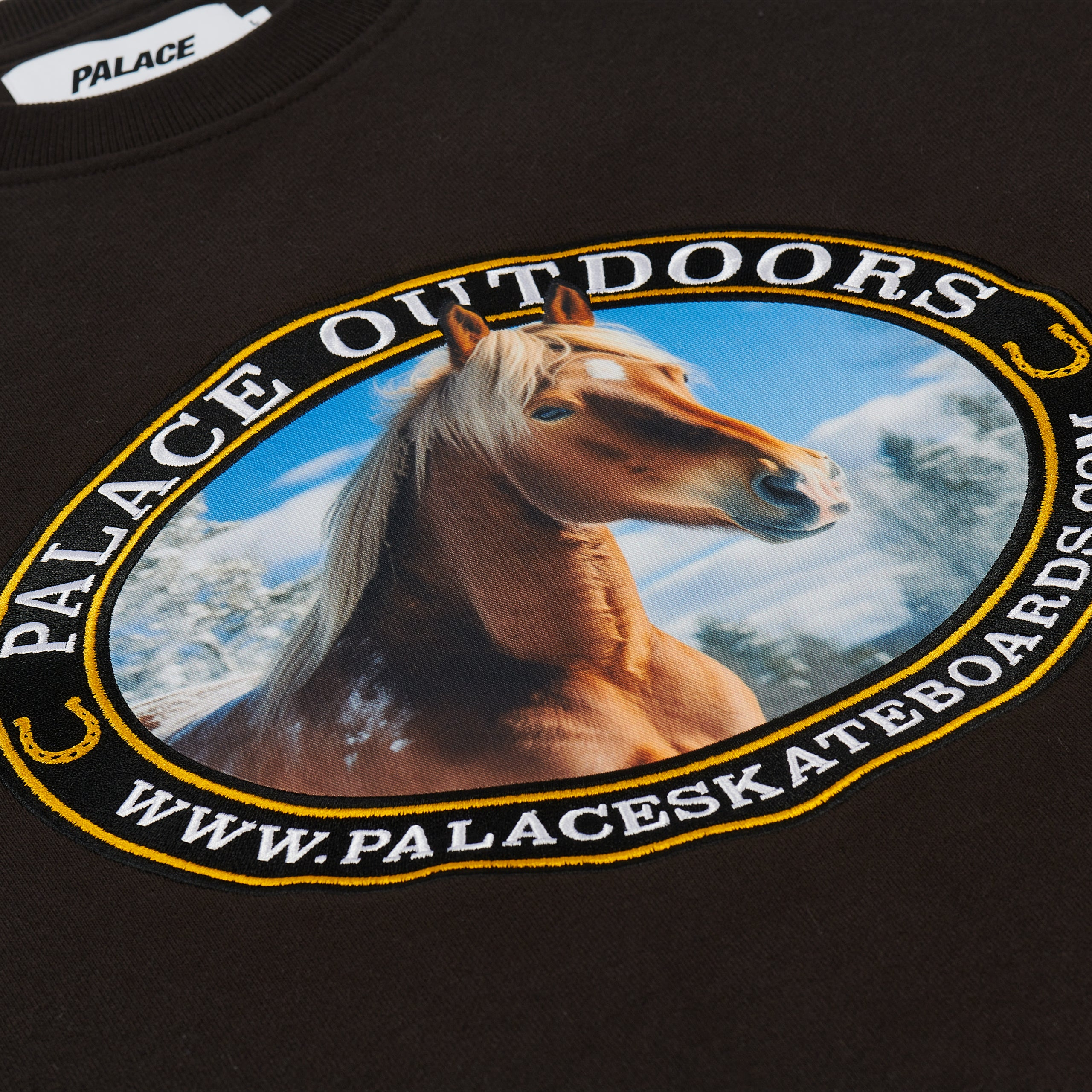 Thumbnail PALACE OUTDOORS CREW BLACK one color