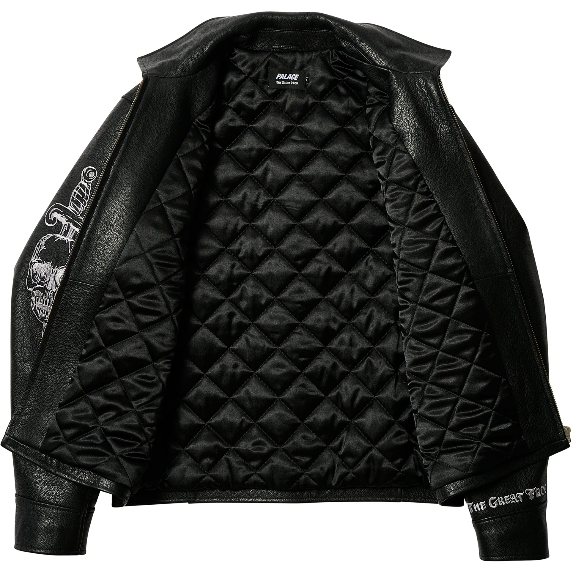 Thumbnail PALACE TGF LEATHER JACKET BLACK one color