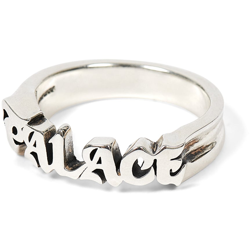 Thumbnail PALACE TGF OLD FONT RING SILVER one color