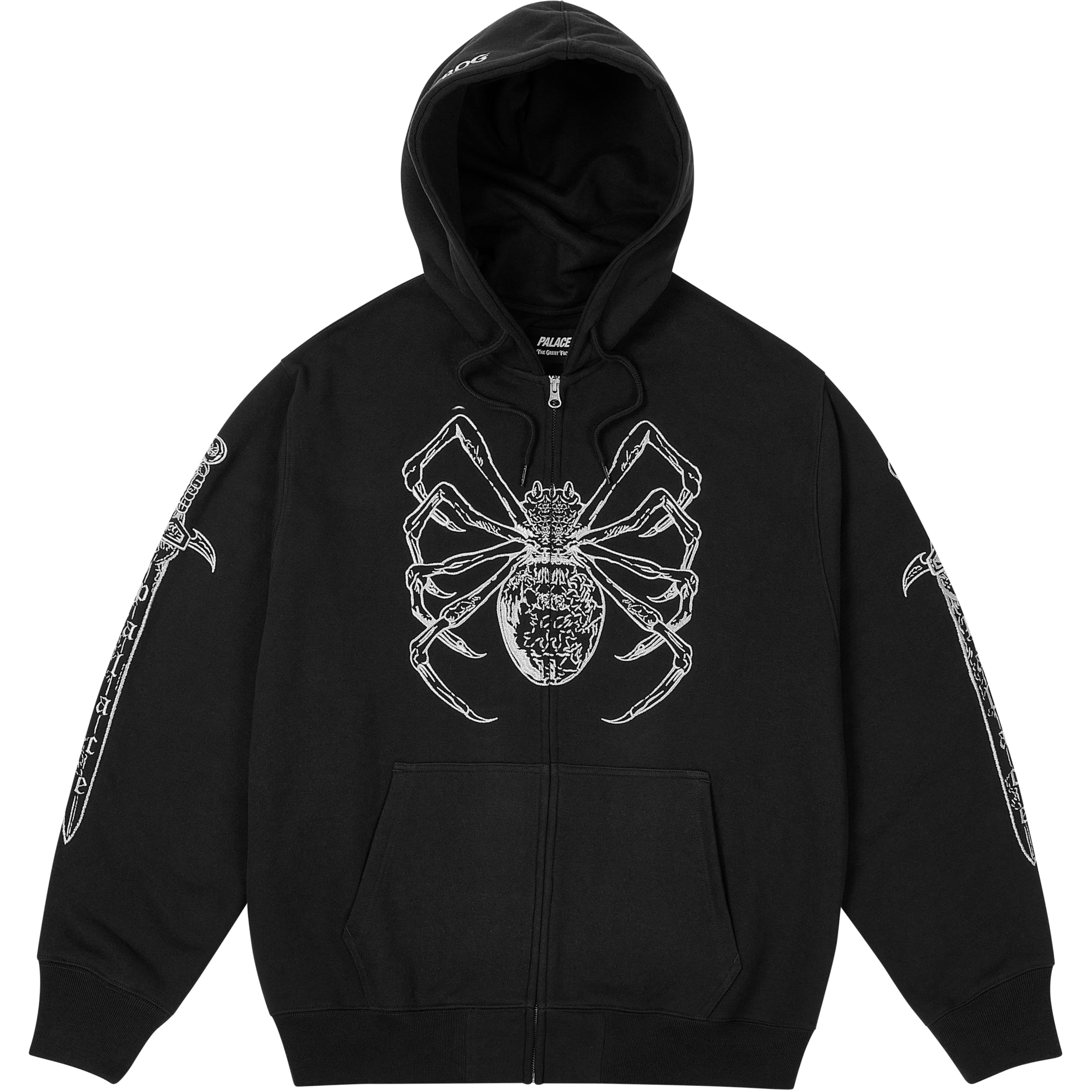 Thumbnail PALACE TGF ZIP HOOD BLACK one color