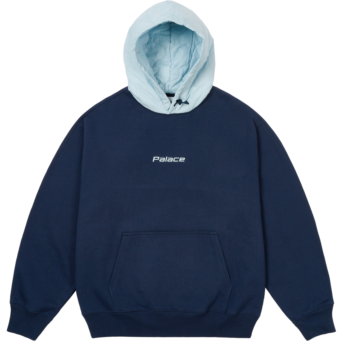 Thumbnail BAFFLED FONT HOOD NAVY one color