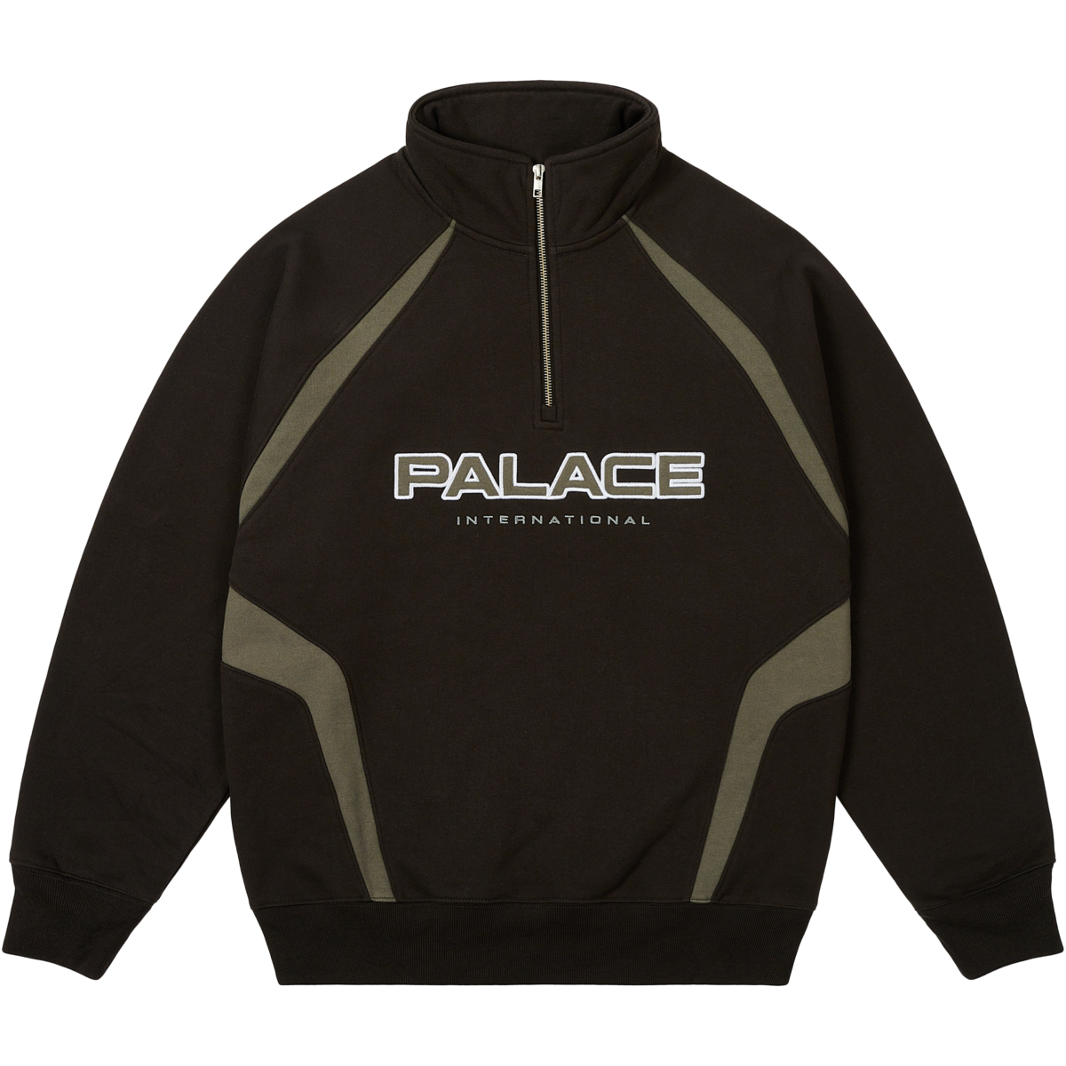 Thumbnail PALACE INTERNATIONAL 1/4 ZIP BLACK one color