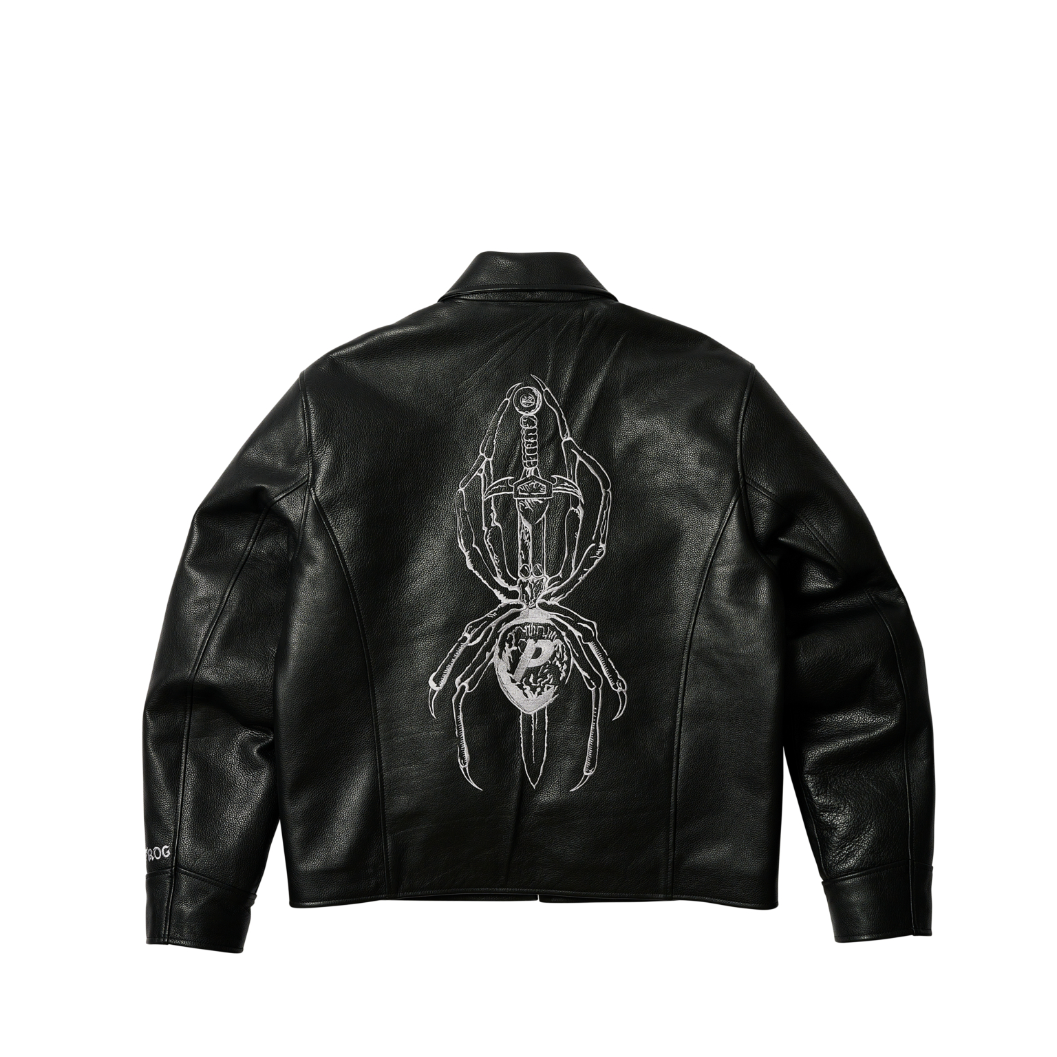 Palace Tgf Leather Jacket Black - Holiday 2024 - Palace Community