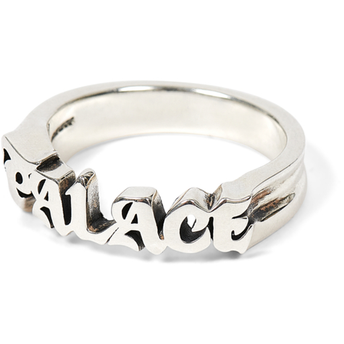 Thumbnail PALACE TGF OLD FONT RING SILVER one color