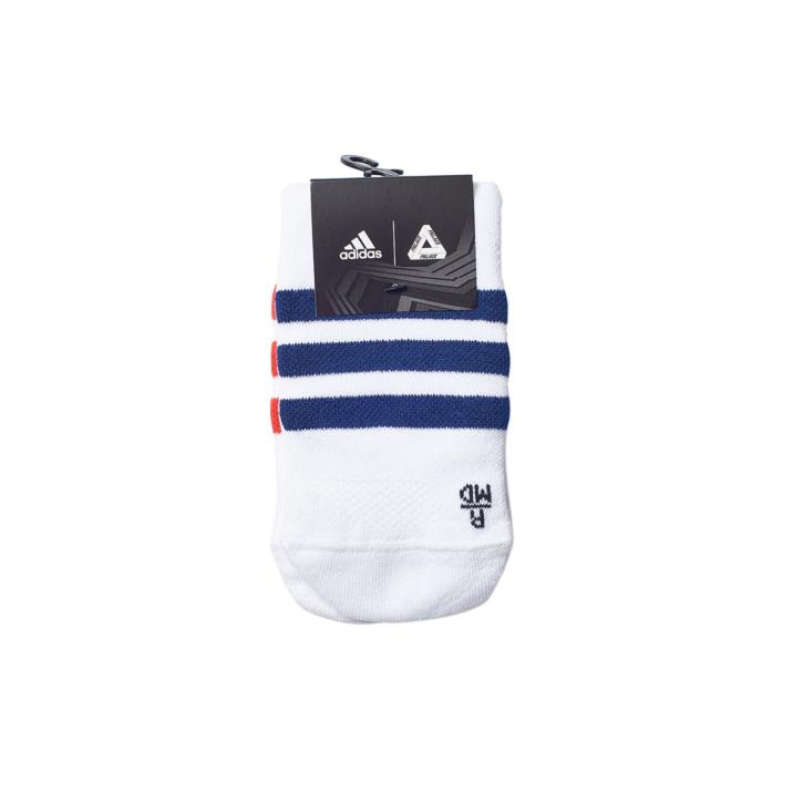 Thumbnail ADIDAS PALACE ON COURT NO SHOW SOCK WHITE / RED / DARK BLUE one color