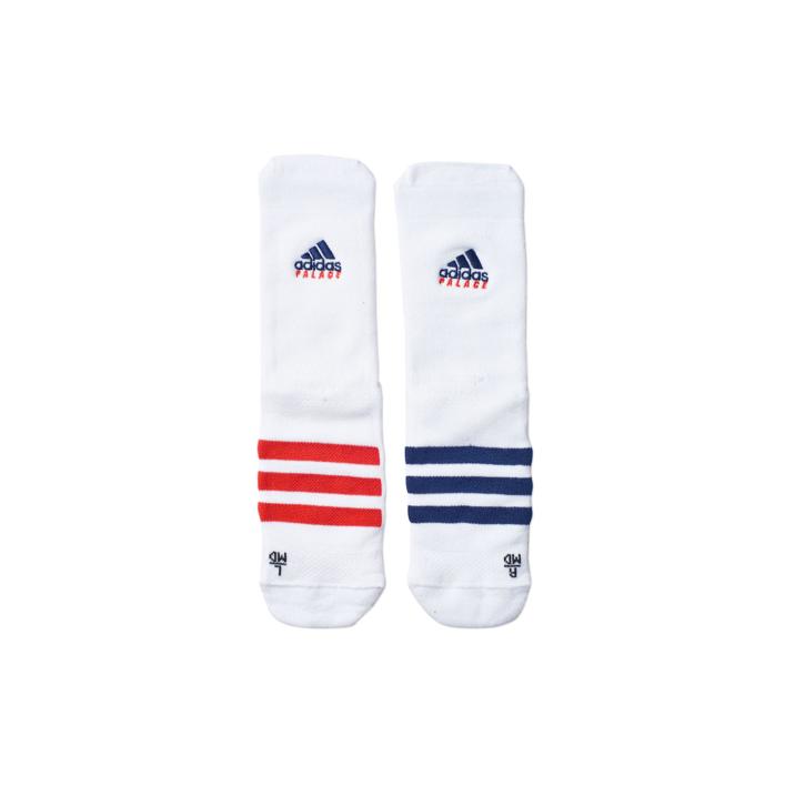 Thumbnail ADIDAS PALACE ON COURT SOCK WHITE / RED / DARK BLUE one color