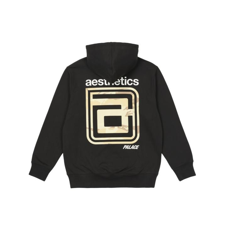 PALACE AESTHETICS HOODIE BLACK one color