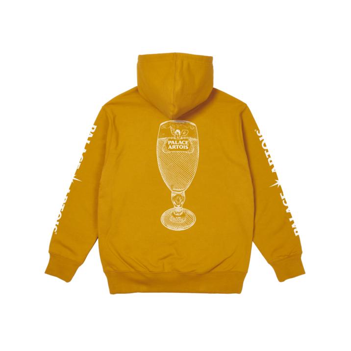 PALACE STELLA HOODIE CHALICE GOLD one color