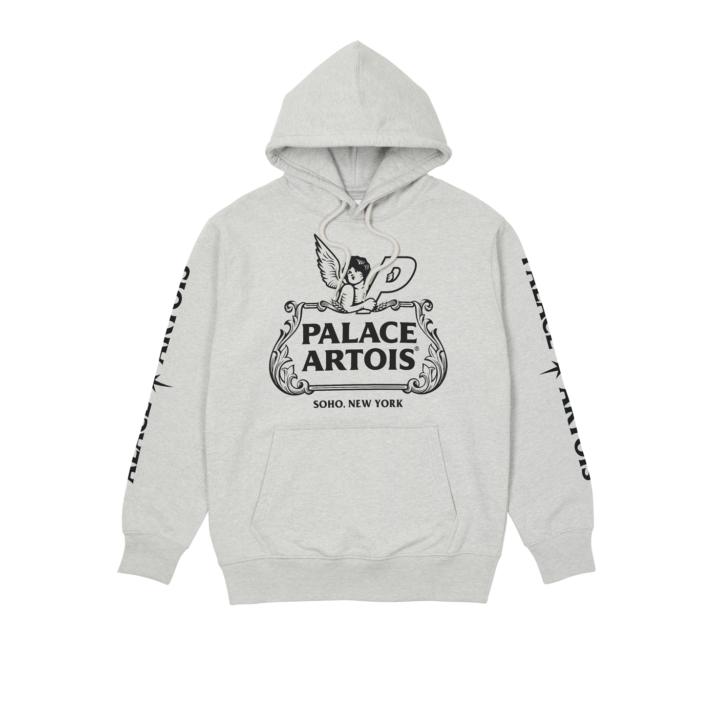 PALACE STELLA HOODIE CHALICE GREY MARL one color