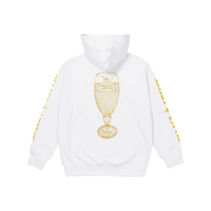 PALACE STELLA HOODIE CHALICE WHITE one color