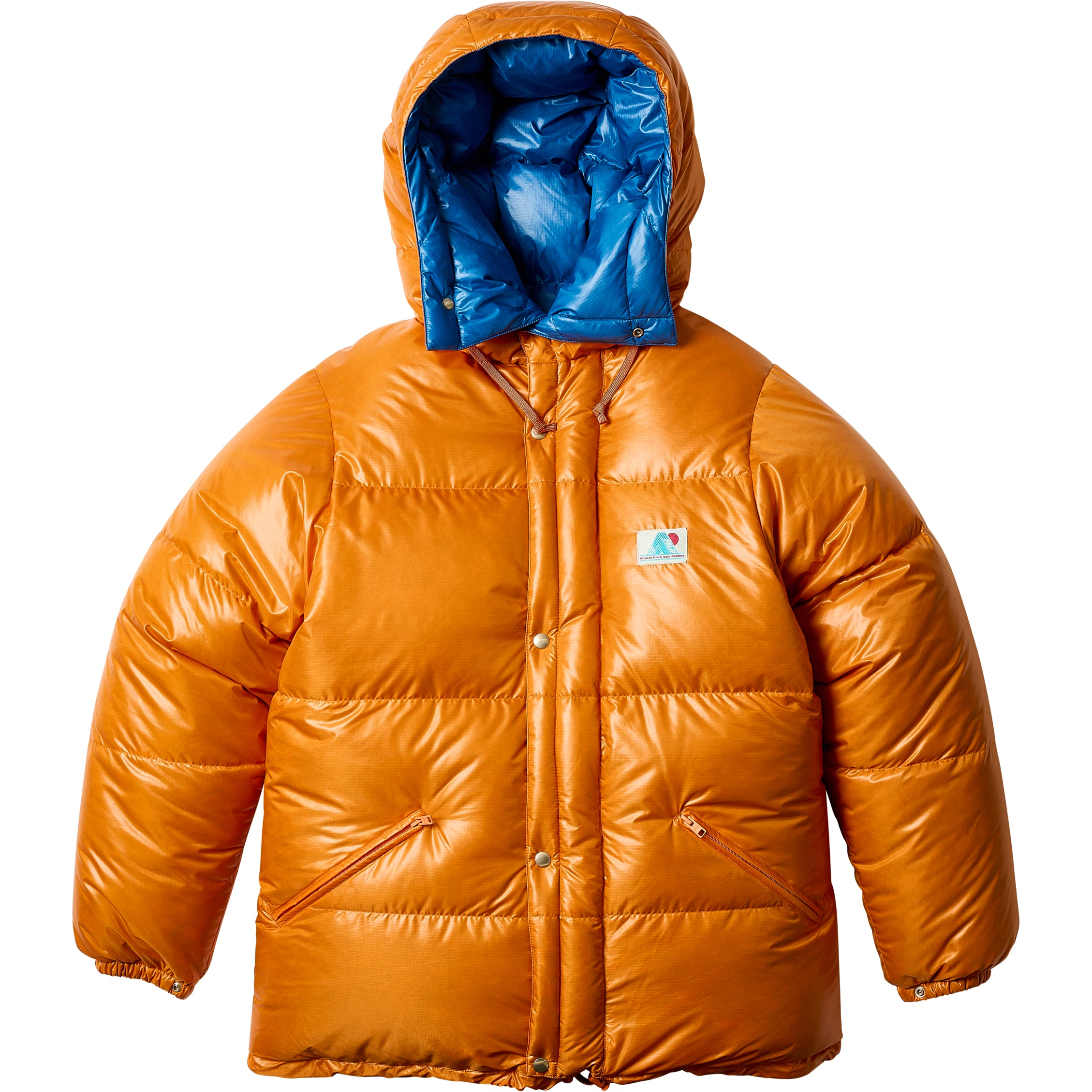 Thumbnail PALACE BEAMS PLUS EXPEDITION DOWN JACKET ORANGE / BLUE one color