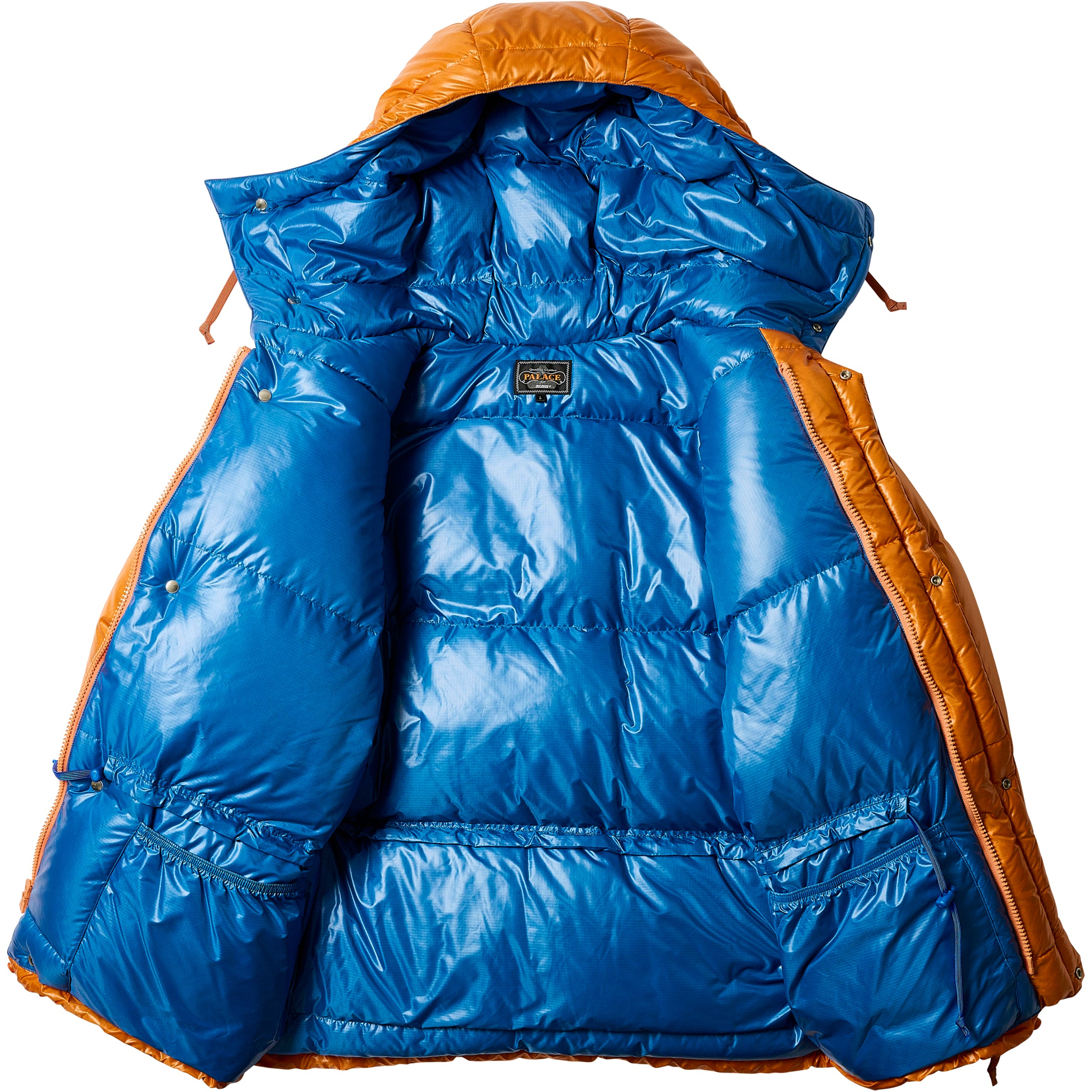 Thumbnail PALACE BEAMS PLUS EXPEDITION DOWN JACKET ORANGE / BLUE one color