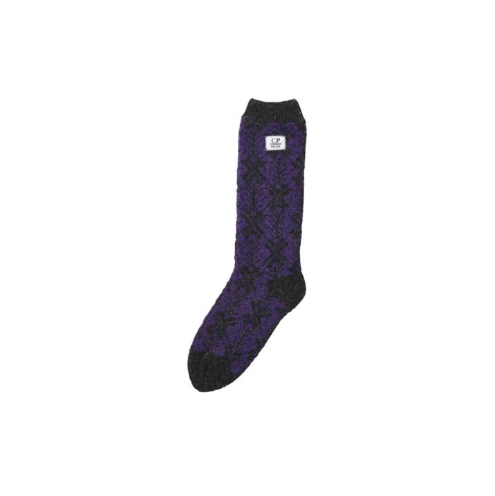 PALACE C.P. COMPANY LAMBSWOOL SOCK PURPLE one color