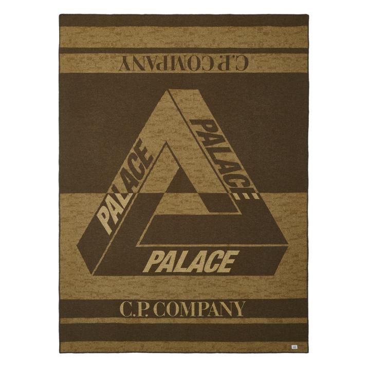PALACE C.P. COMPANY WOOL BLANKET BROWN one color