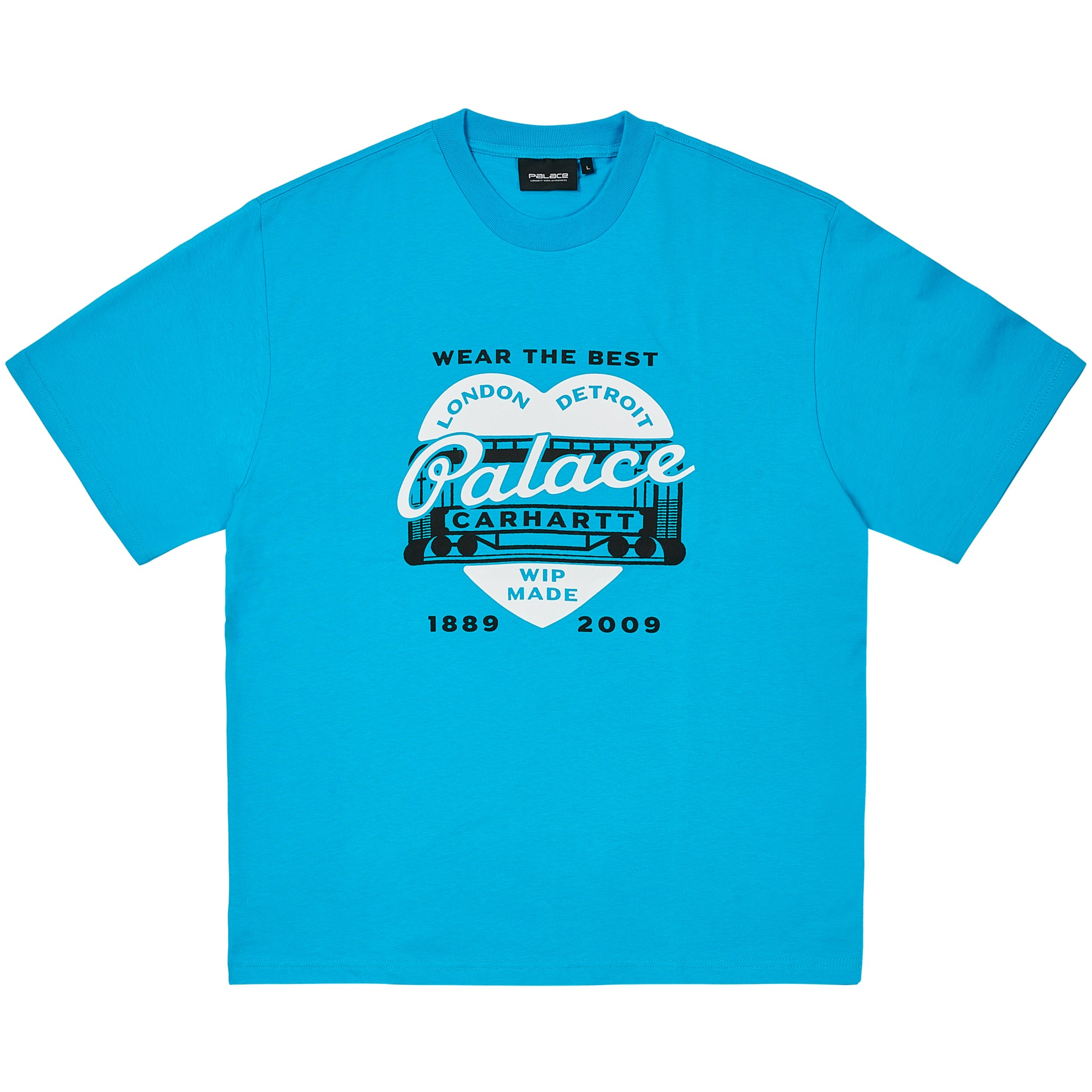 Thumbnail PALACE CARHARTT WIP HEART T-SHIRT SAFETY BLUE one color