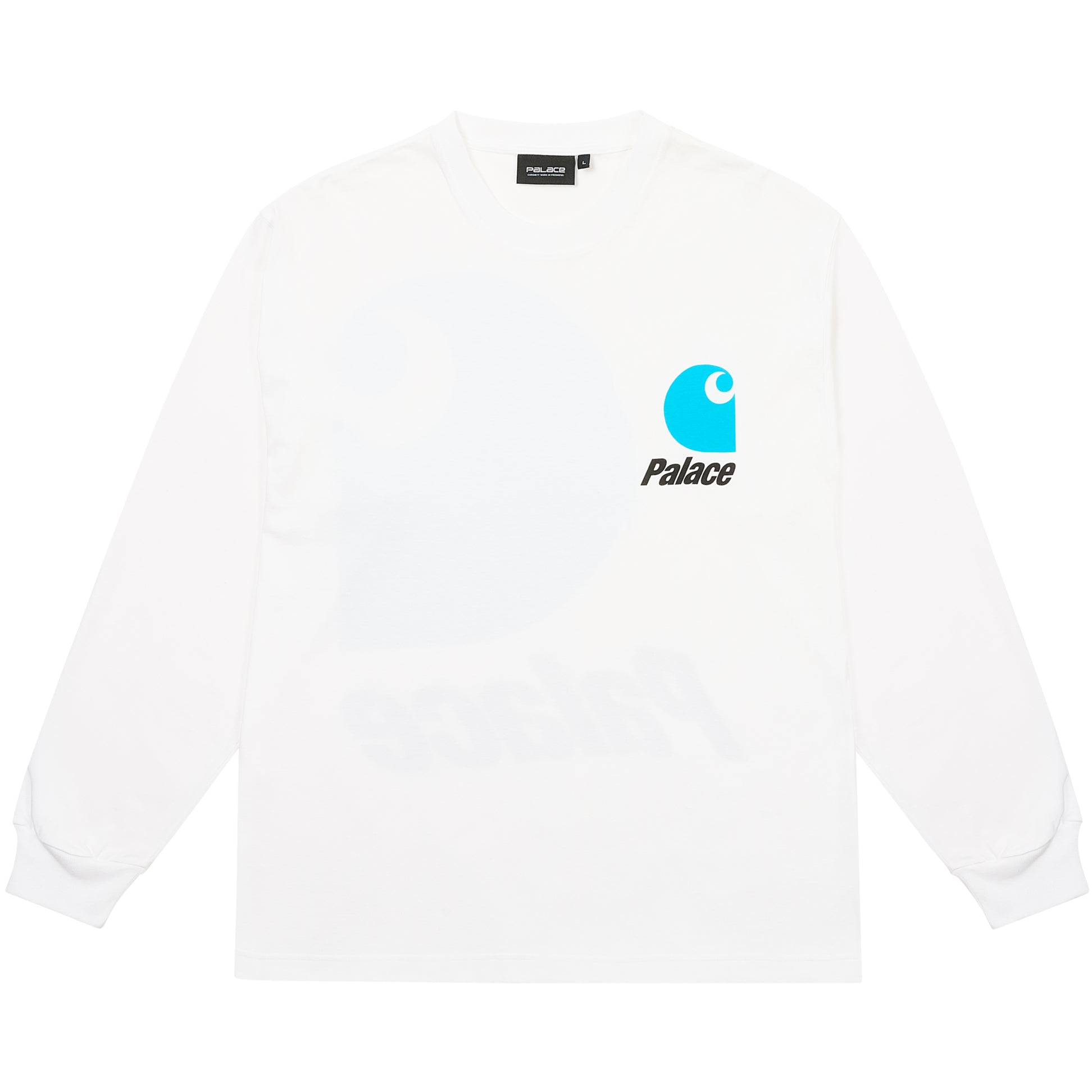 Thumbnail PALACE CARHARTT WIP LOGO LONGSLEEVE WHITE one color