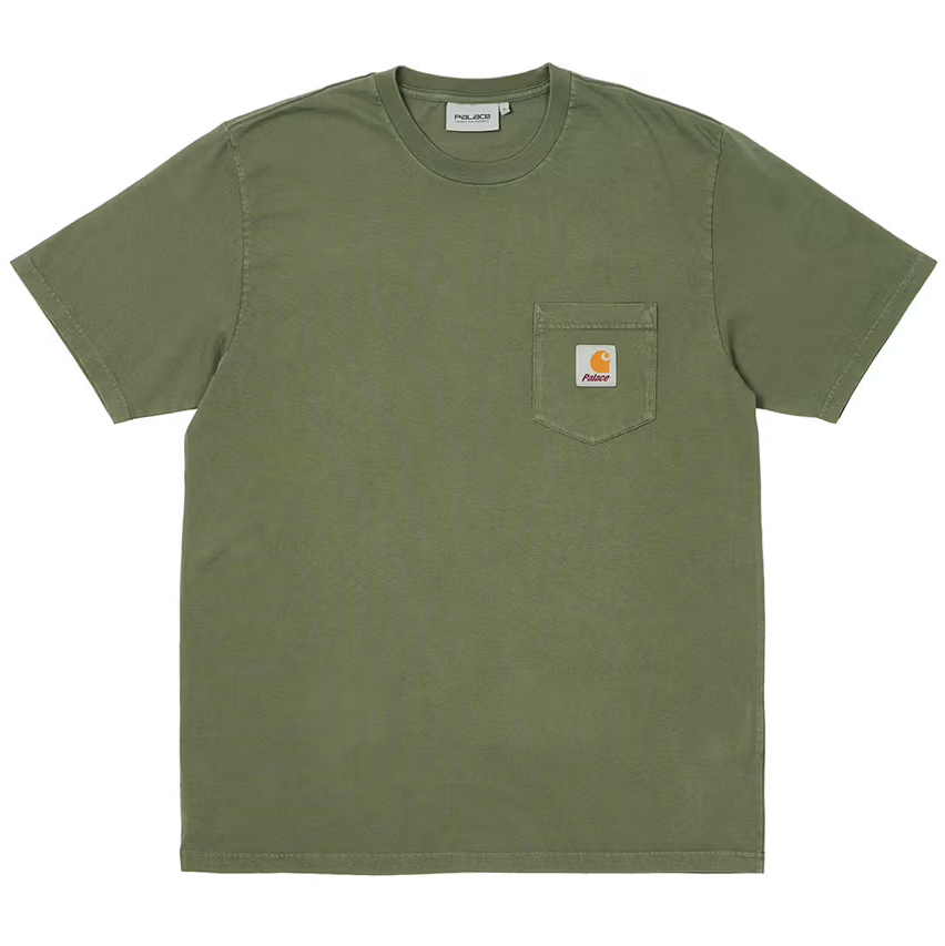 Palace Carhartt Wip S/s Pocket T-Shirt Dollar Green - Palace 