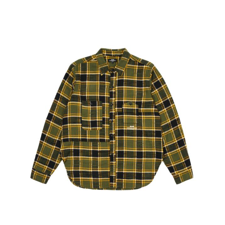 PALACE ENIGNEERED GARMENTS PANEL CHECK WORK SHIRT OLIVE one color
