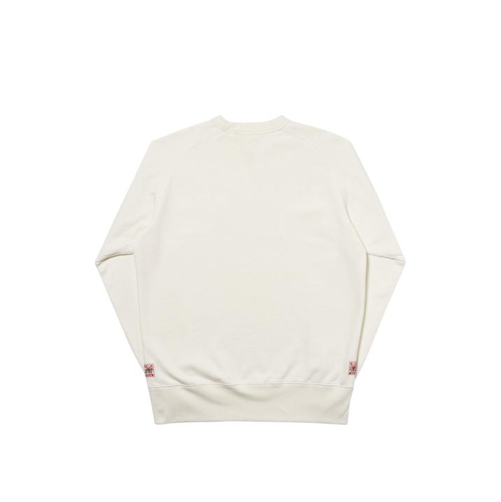 Thumbnail PALACE EVISU REVERSIBLE CREW ECRU one color