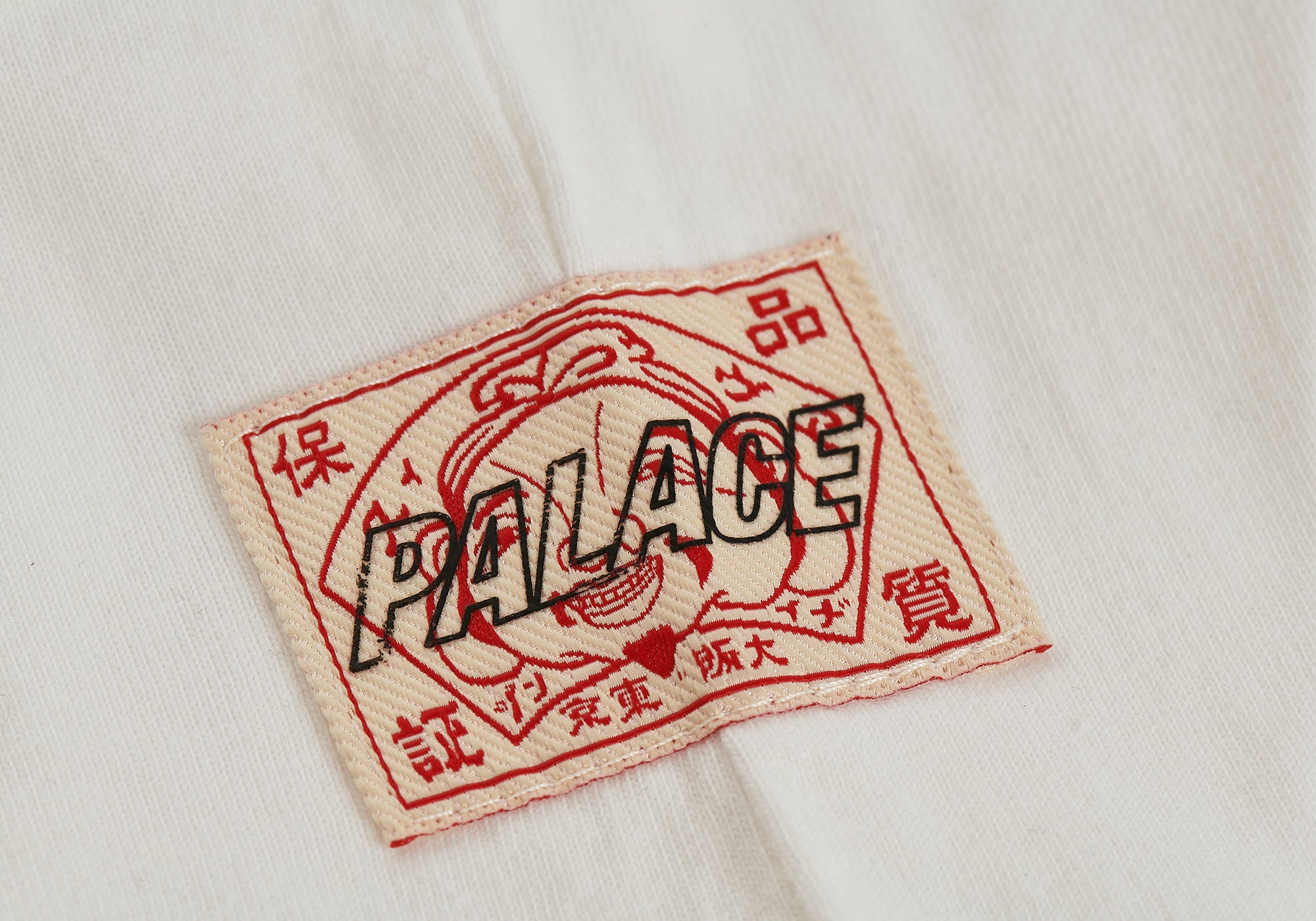 Palace x Evisu Seagull Raglan T-shirt Off White