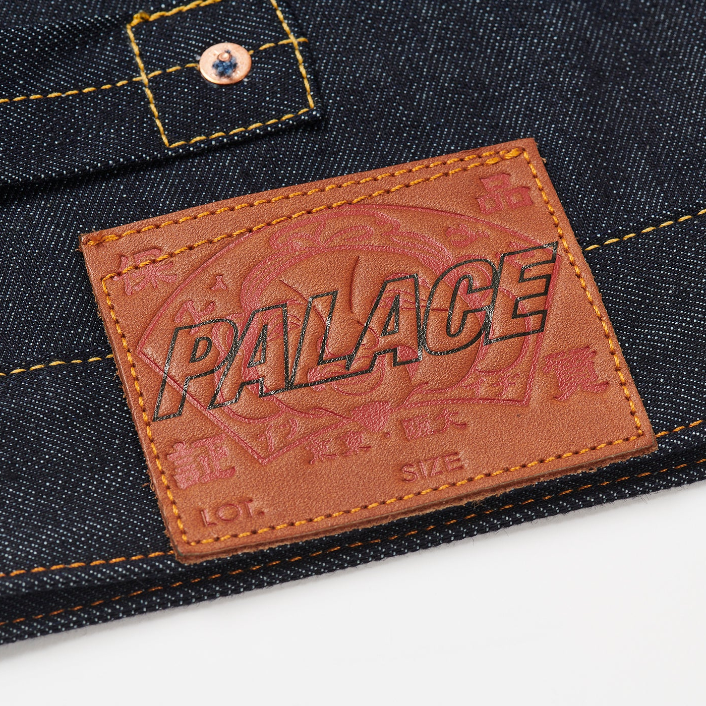 Thumbnail PALACE EVISU DICE DENIM JACKET RAW one color