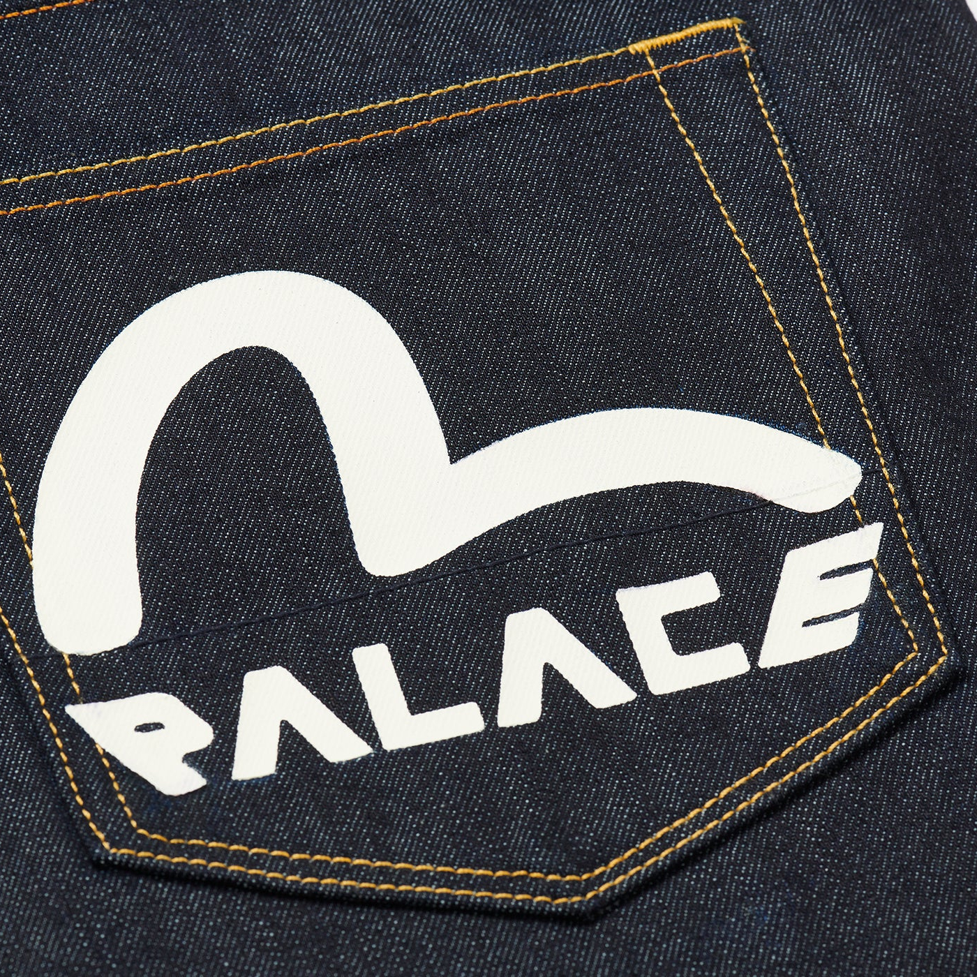 Thumbnail PALACE EVISU LONG DENIM SHORT RAW one color