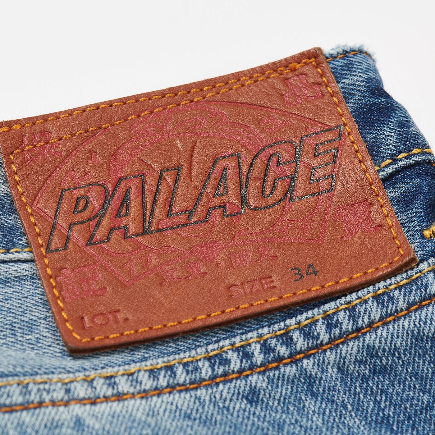 Thumbnail PALACE EVISU LONG DENIM SHORT LIGHT WASH one color