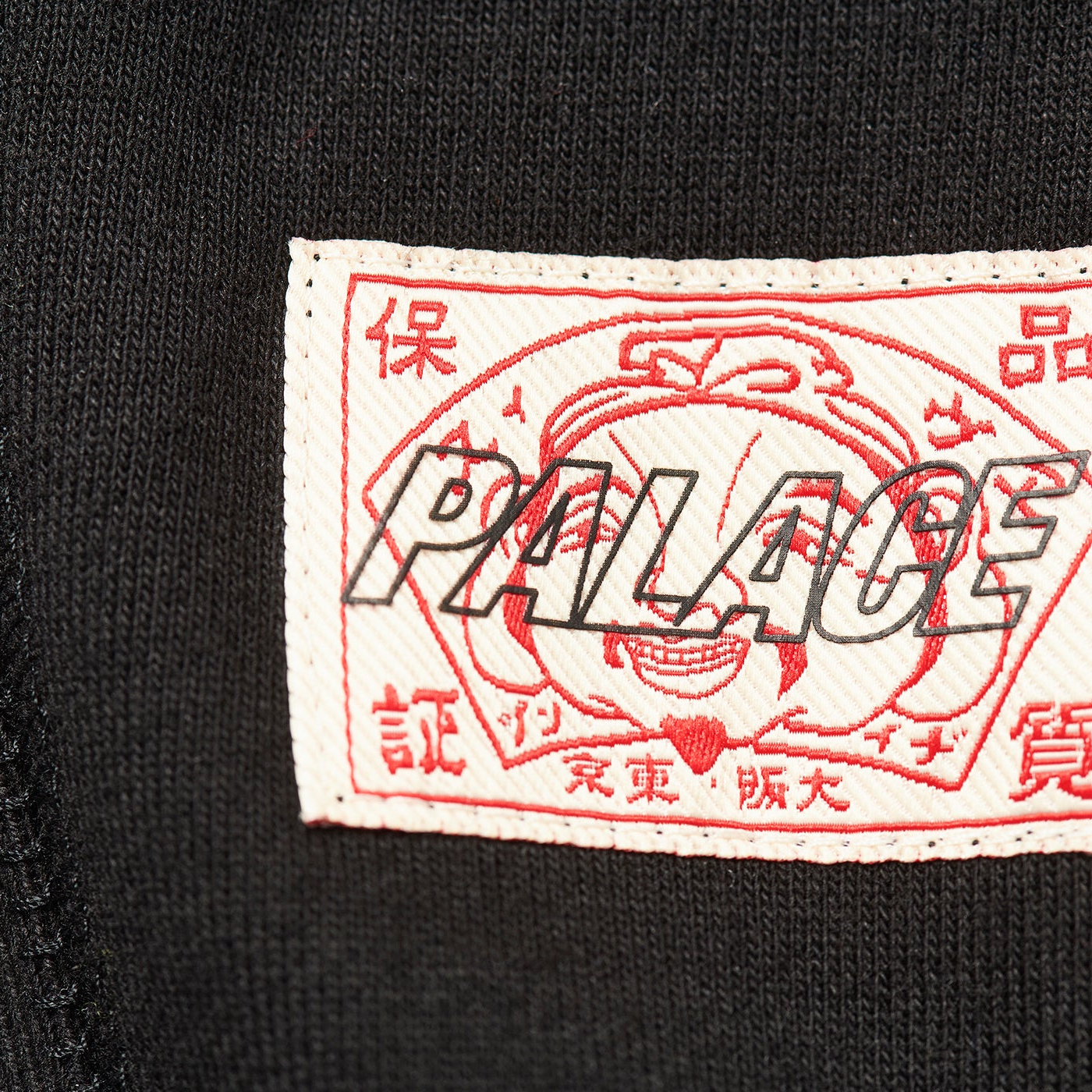 Thumbnail PALACE EVISU ZIP HOOD BLACK one color