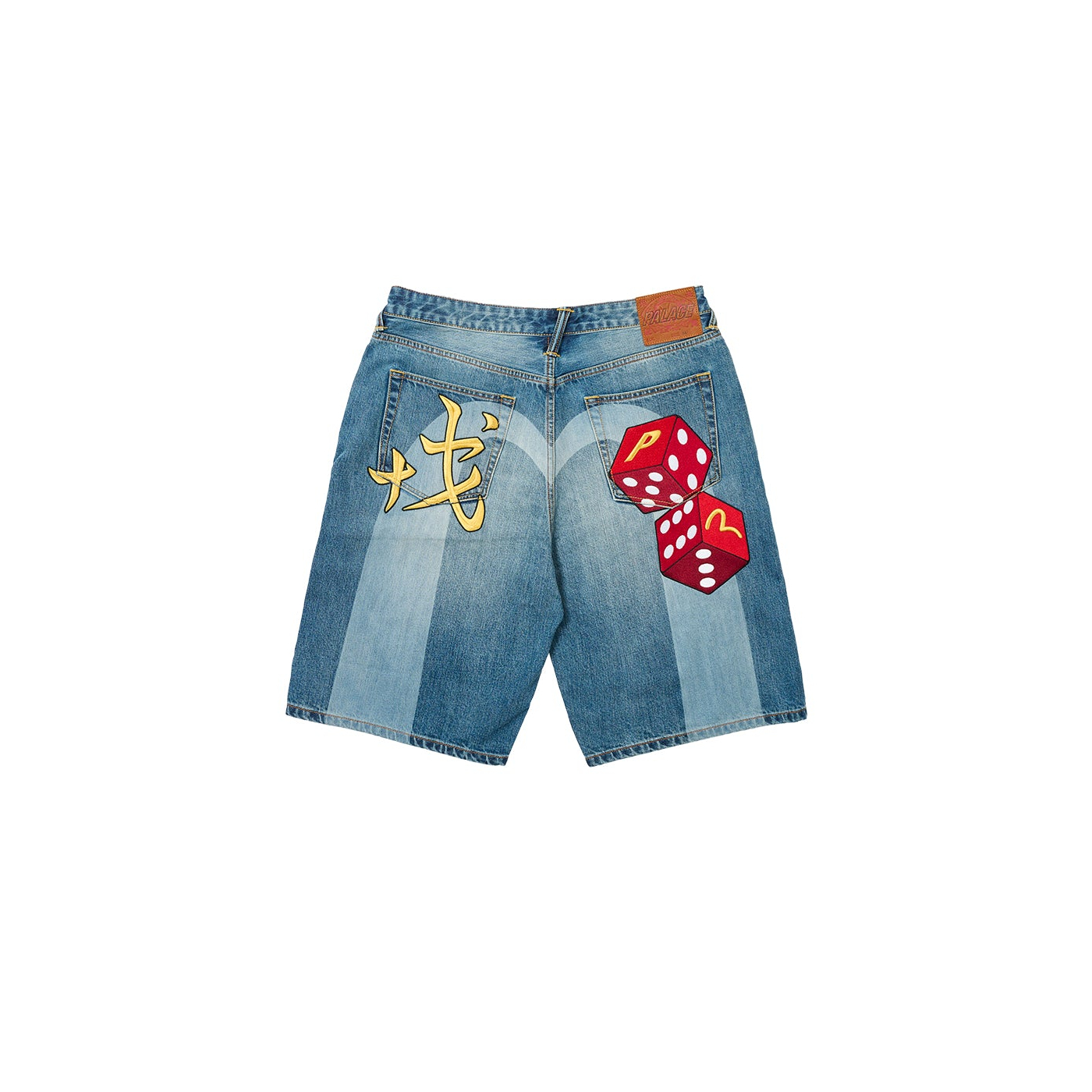 Thumbnail PALACE EVISU LONG DENIM SHORT LIGHT WASH one color