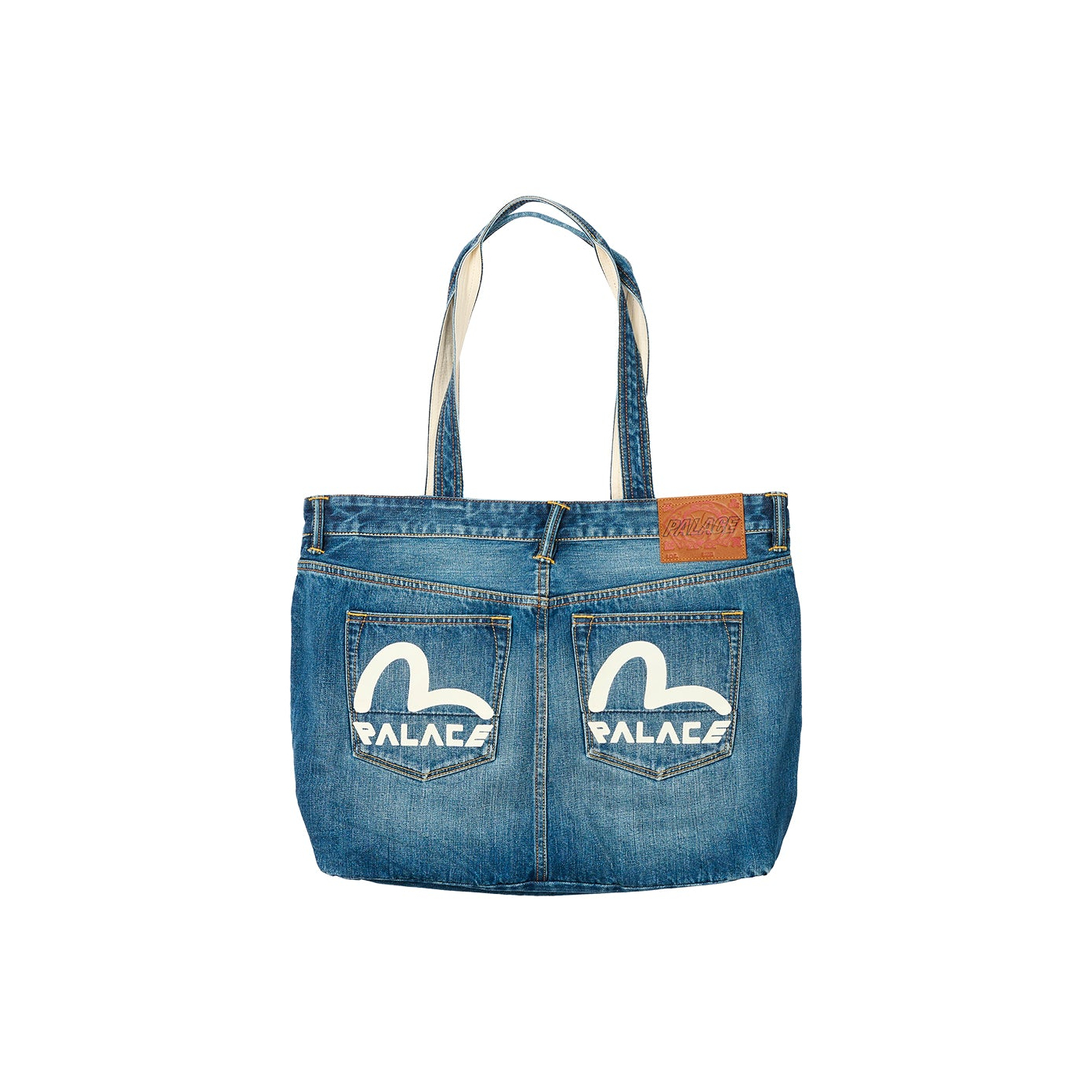 Thumbnail PALACE EVISU DENIM TOTE LIGHT WASH one color