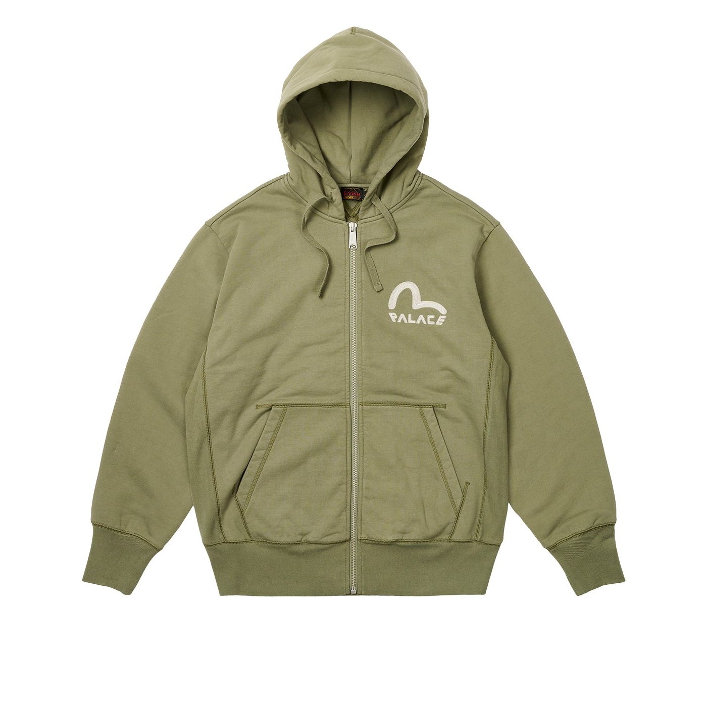 Thumbnail PALACE EVISU ZIP HOOD OLIVE one color