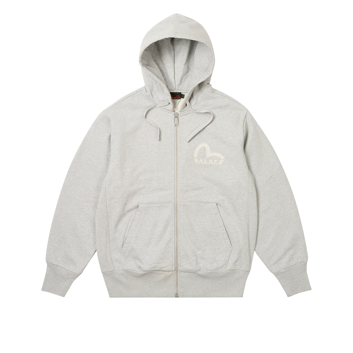 Thumbnail PALACE EVISU ZIP HOOD GREY MARL one color