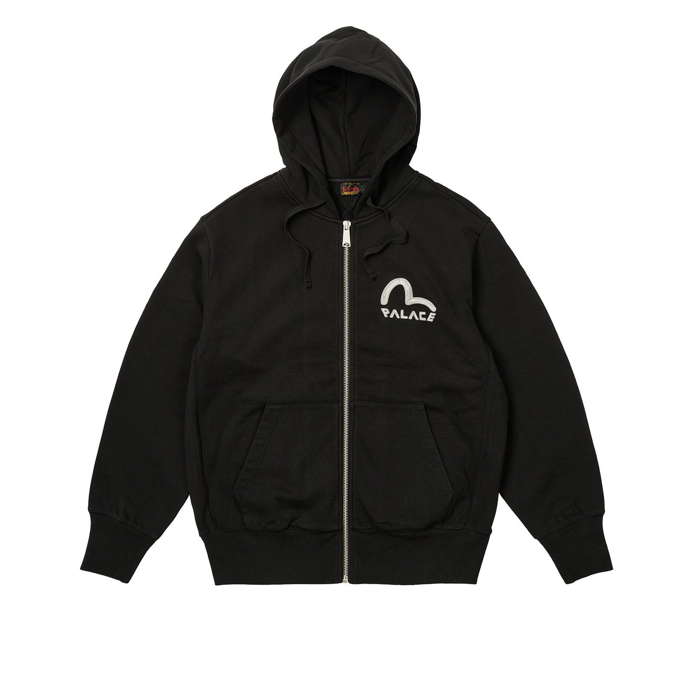 Thumbnail PALACE EVISU ZIP HOOD BLACK one color