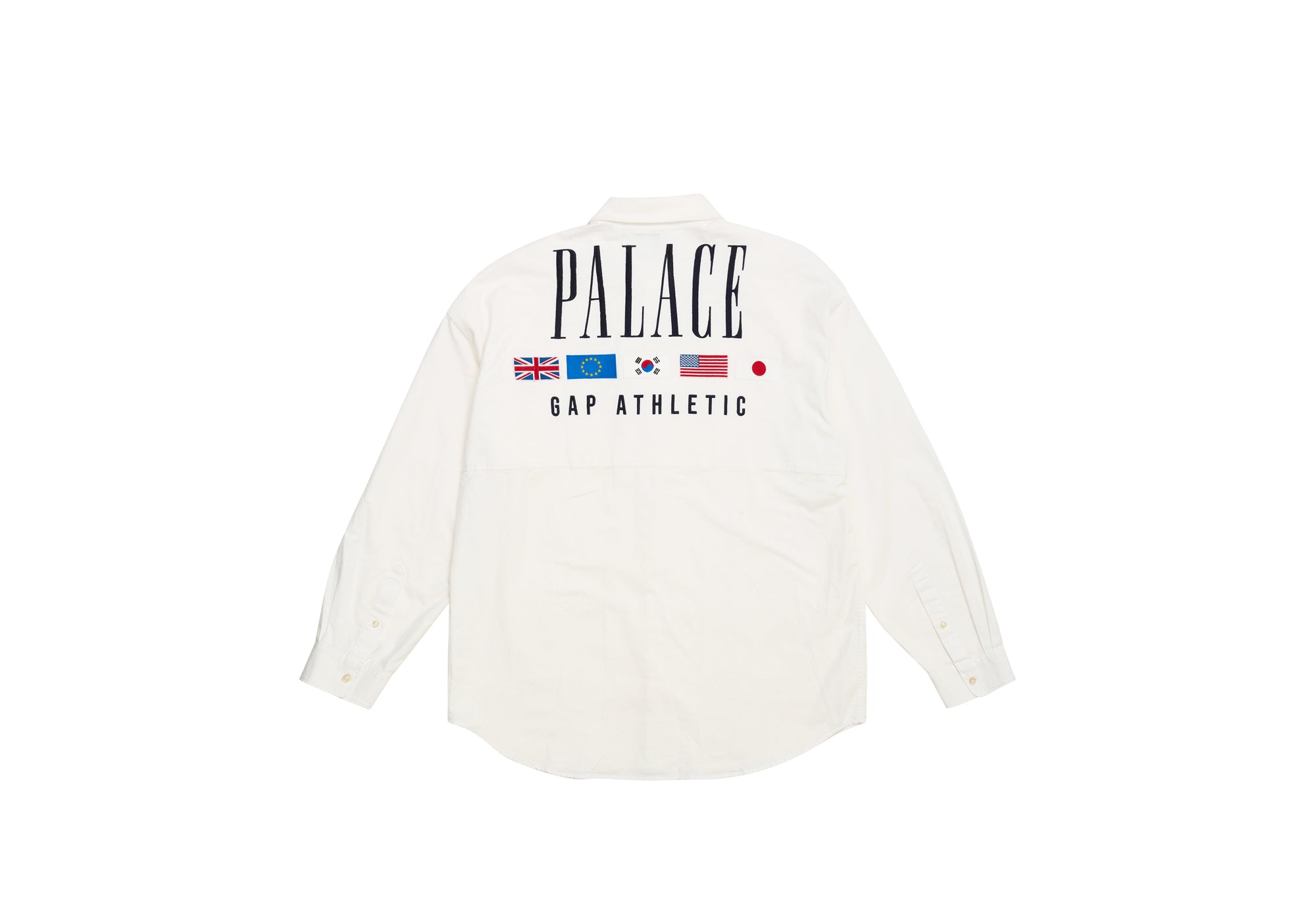 Palace Gap Oxford Drop Shoulder White - Palace Gap 2024 - Palace ...