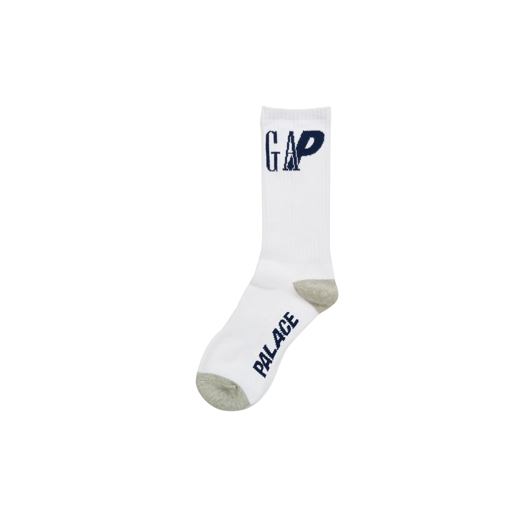 Thumbnail PALACE GAP CREW SOCK WHITE one color