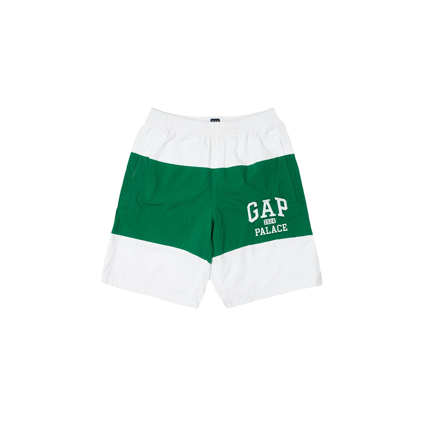 Palace Gap Boardshort White / Green - Palace Gap 2024 - Palace Community