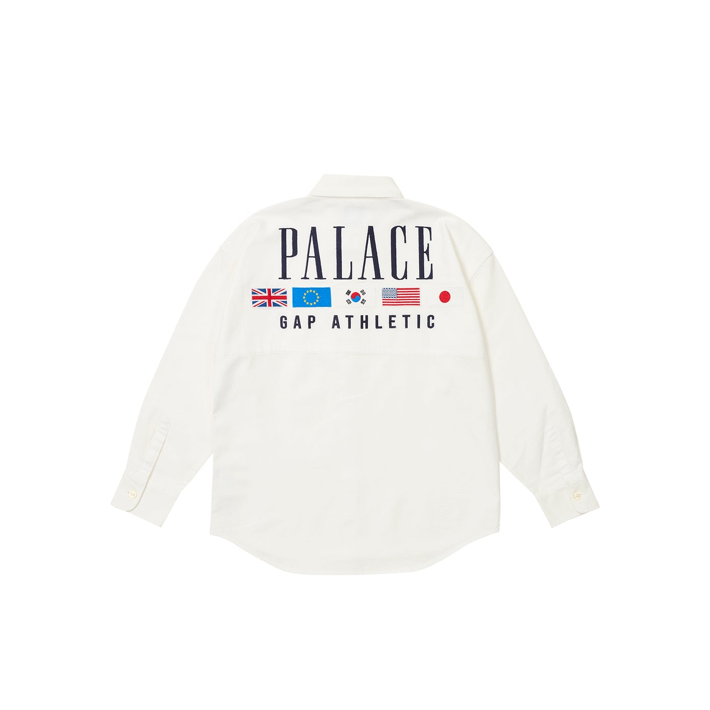 Thumbnail PALACE GAP KIDS OXFORD DROP SHOULDER WHITE one color