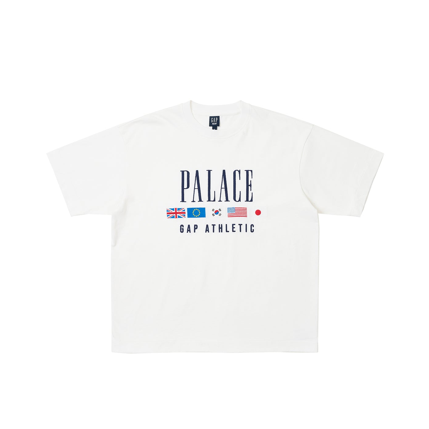 Thumbnail PALACE GAP HEAVY JERSEY T-SHIRT WHITE one color