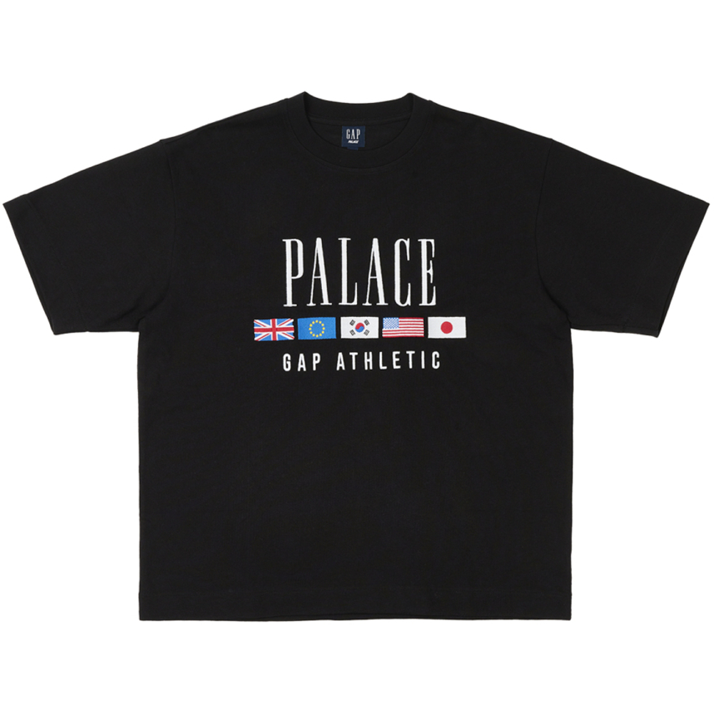 Thumbnail PALACE GAP HEAVY JERSEY T-SHIRT BLACK one color