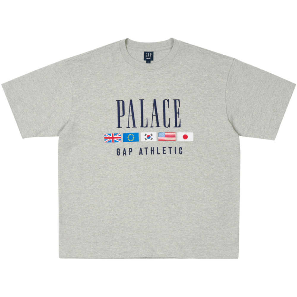 Thumbnail PALACE GAP HEAVY JERSEY T-SHIRT GREY one color