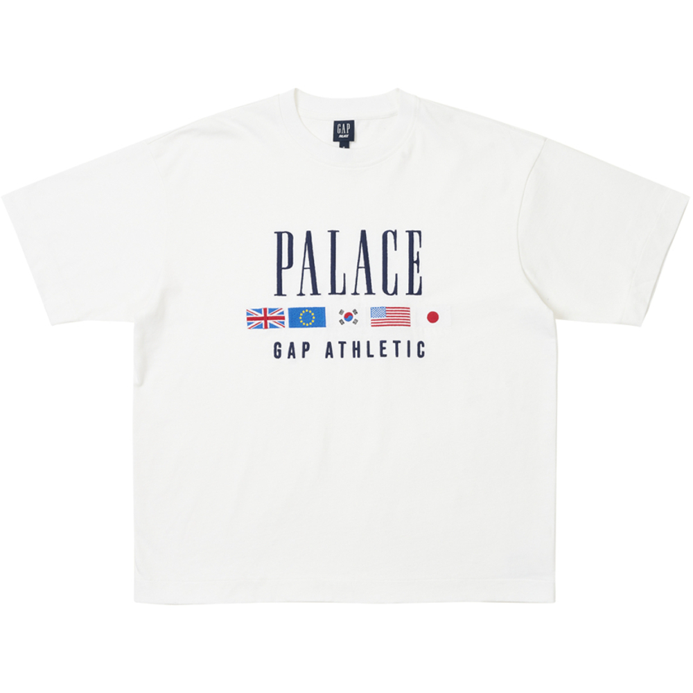 Thumbnail PALACE GAP HEAVY JERSEY T-SHIRT WHITE one color