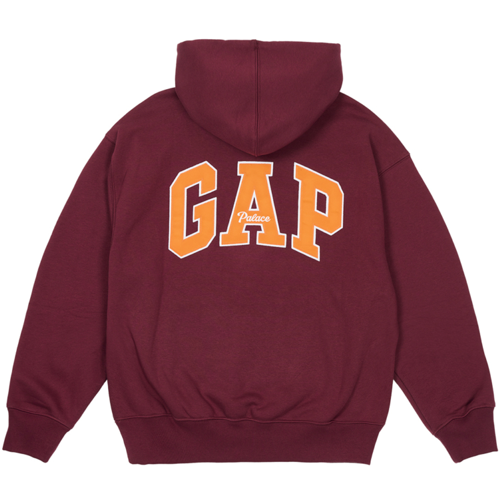 Thumbnail PALACE GAP HOOD BURGUNDY one color