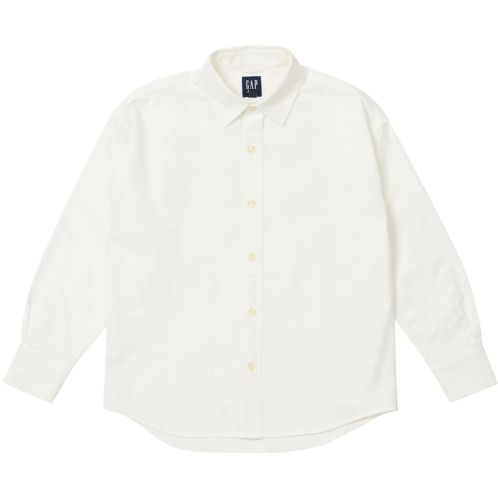 Thumbnail PALACE GAP KIDS OXFORD DROP SHOULDER WHITE one color