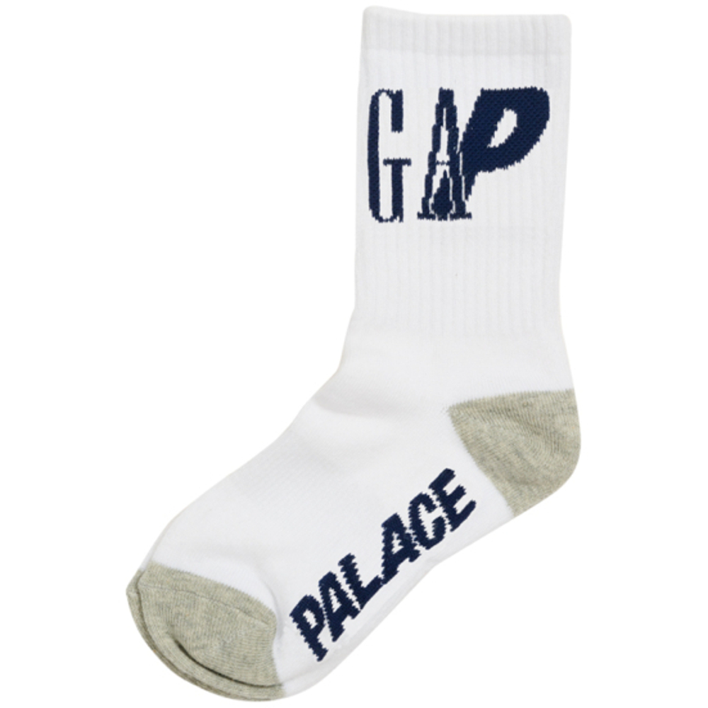 Thumbnail PALACE GAP KIDS SOCKS WHITE one color