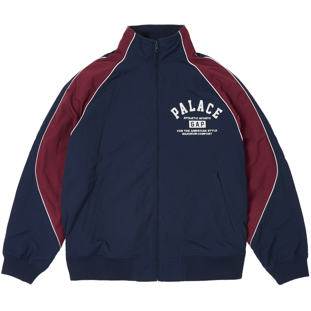 Thumbnail PALACE GAP NYLON TRACK TOP NAVY / RED one color