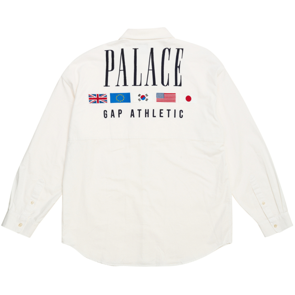 Thumbnail PALACE GAP OXFORD DROP SHOULDER WHITE one color