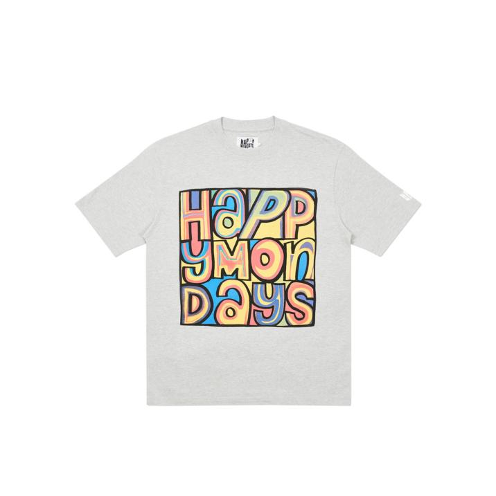 PALACE PALACE T-SHIRT HAPPY MONDAYS GREY MARL one color