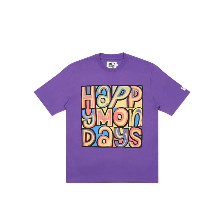 PALACE PALACE T-SHIRT HAPPY MONDAYS PURPLE one color